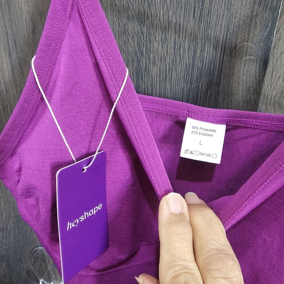 HeyShape Shapewear Bodysuit Size L NWT Fuschia Shape Wear Tik Tok Hey Shape Pink - Picture 7 of 9